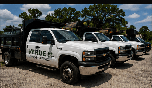 Verde Landscaping fleet trucks serviced by MegaPits